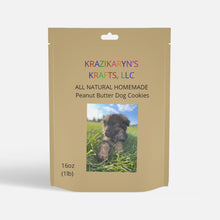 Load image into Gallery viewer, Krazikaryn's Homemade Peanut Butter Dog Cookies